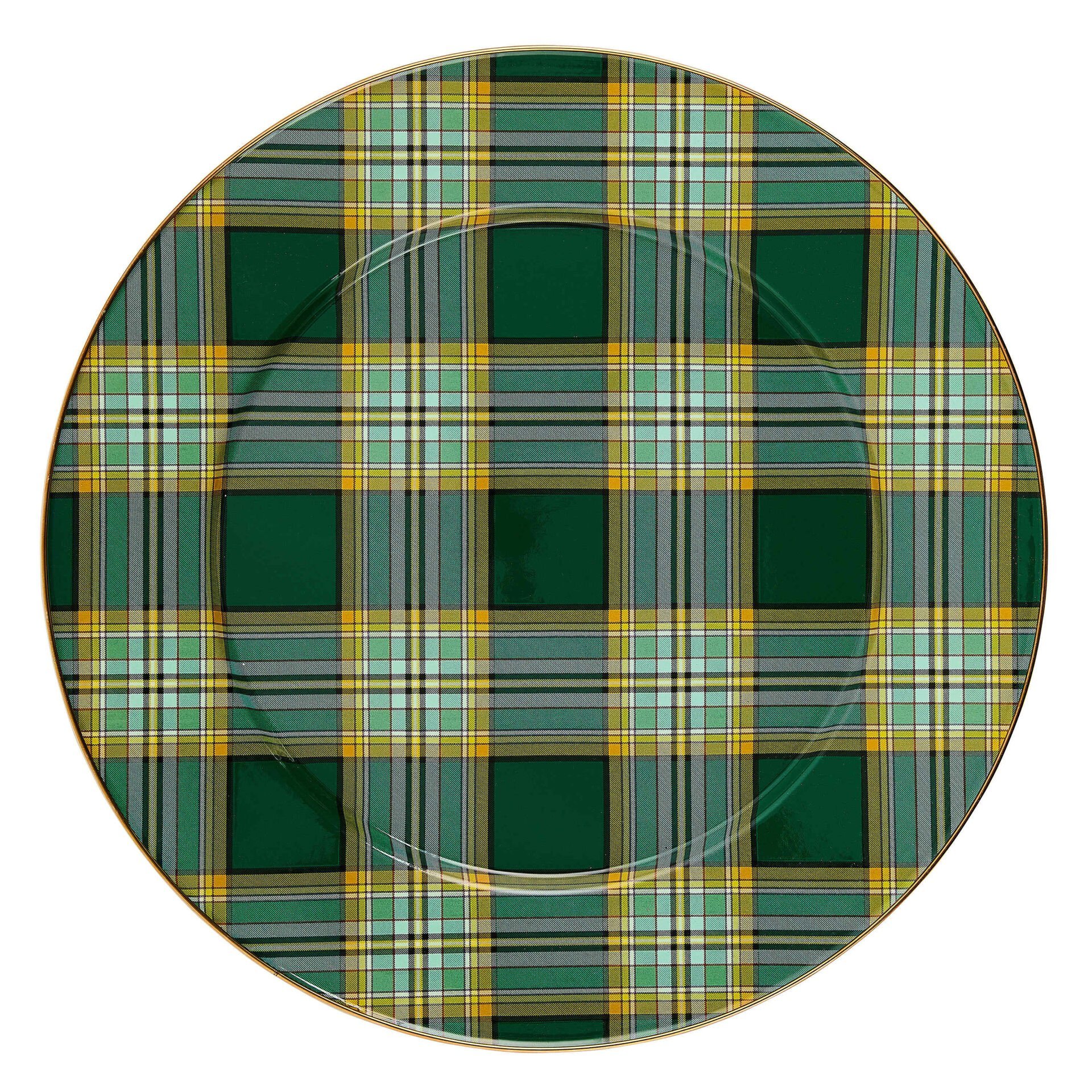 Tartan Green Serving Platter