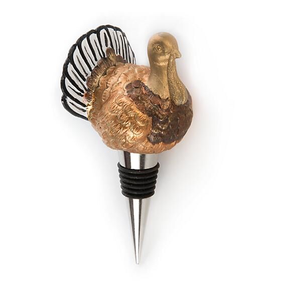 Autumn Harvest Turkey Bottle Stopper