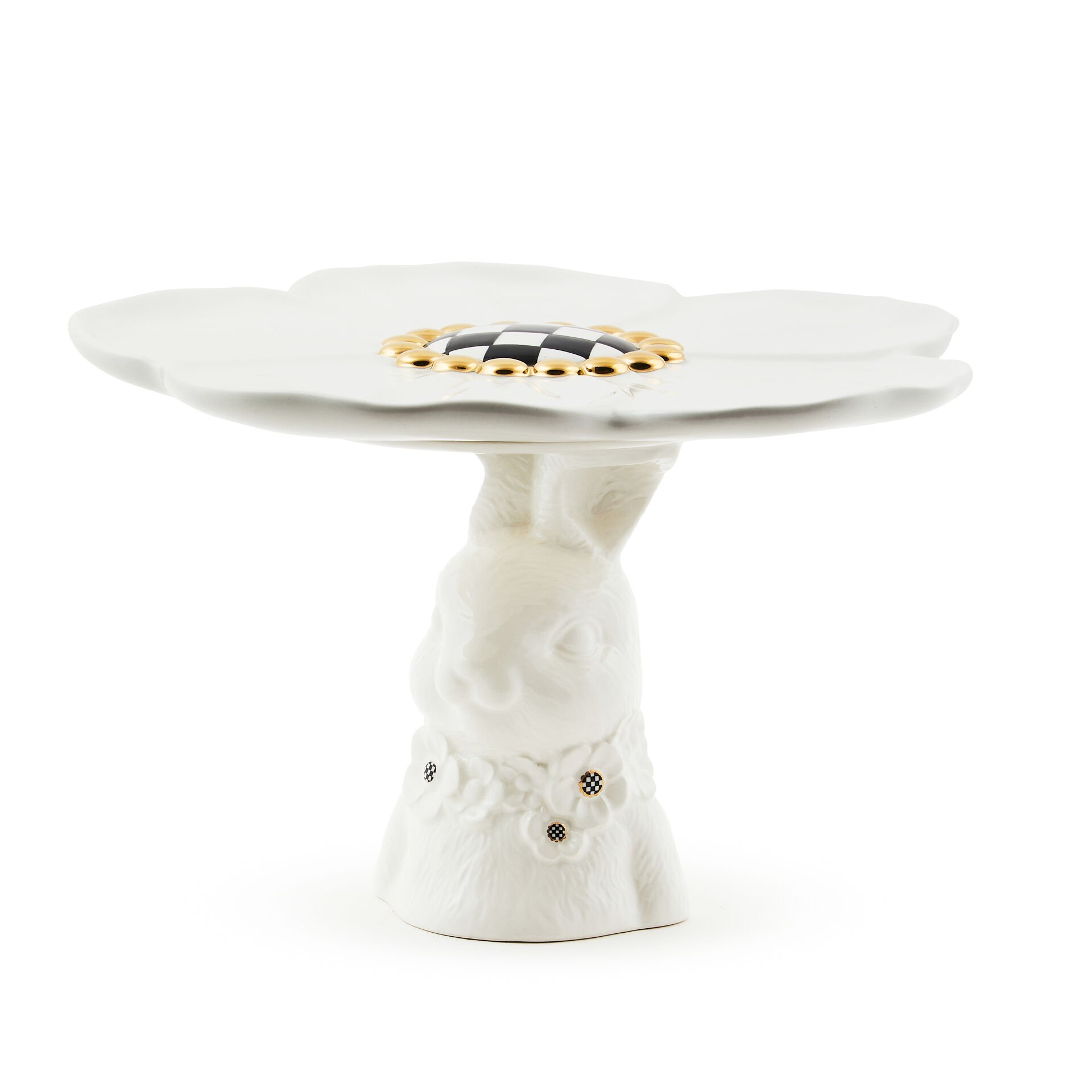 White Rabbit Ceramic Pedestal Platter