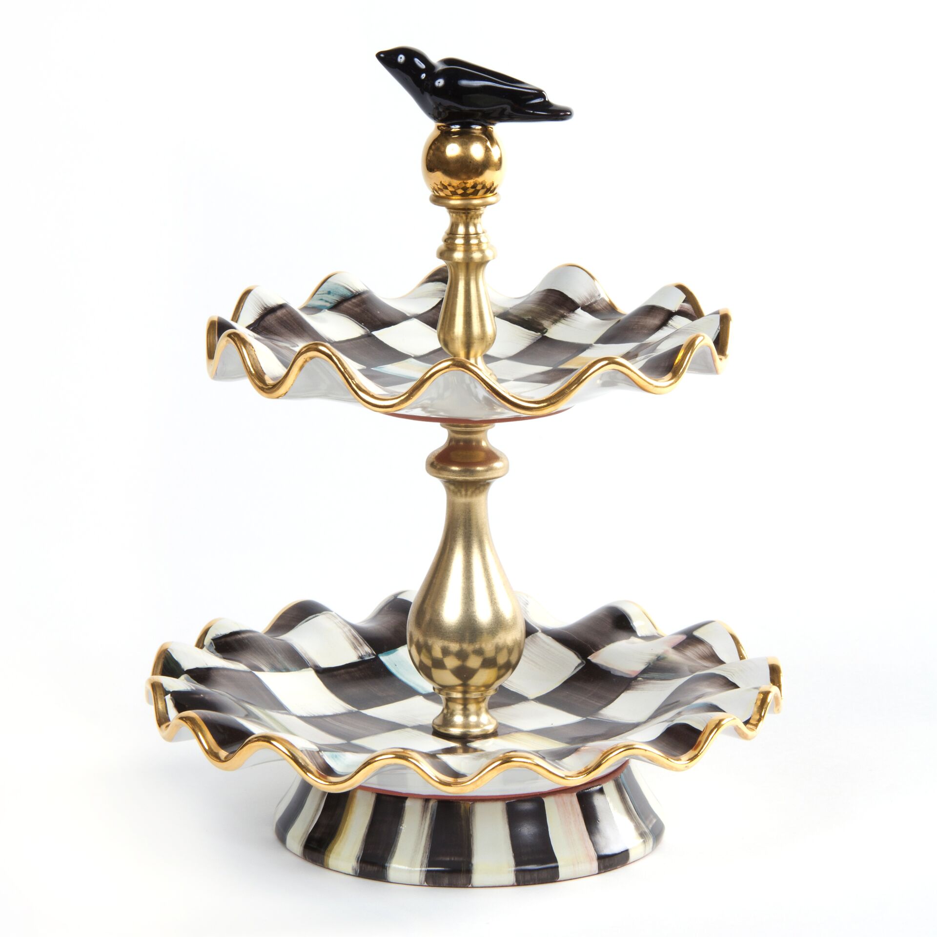 Courtly Check Two Tier Sweet Stand