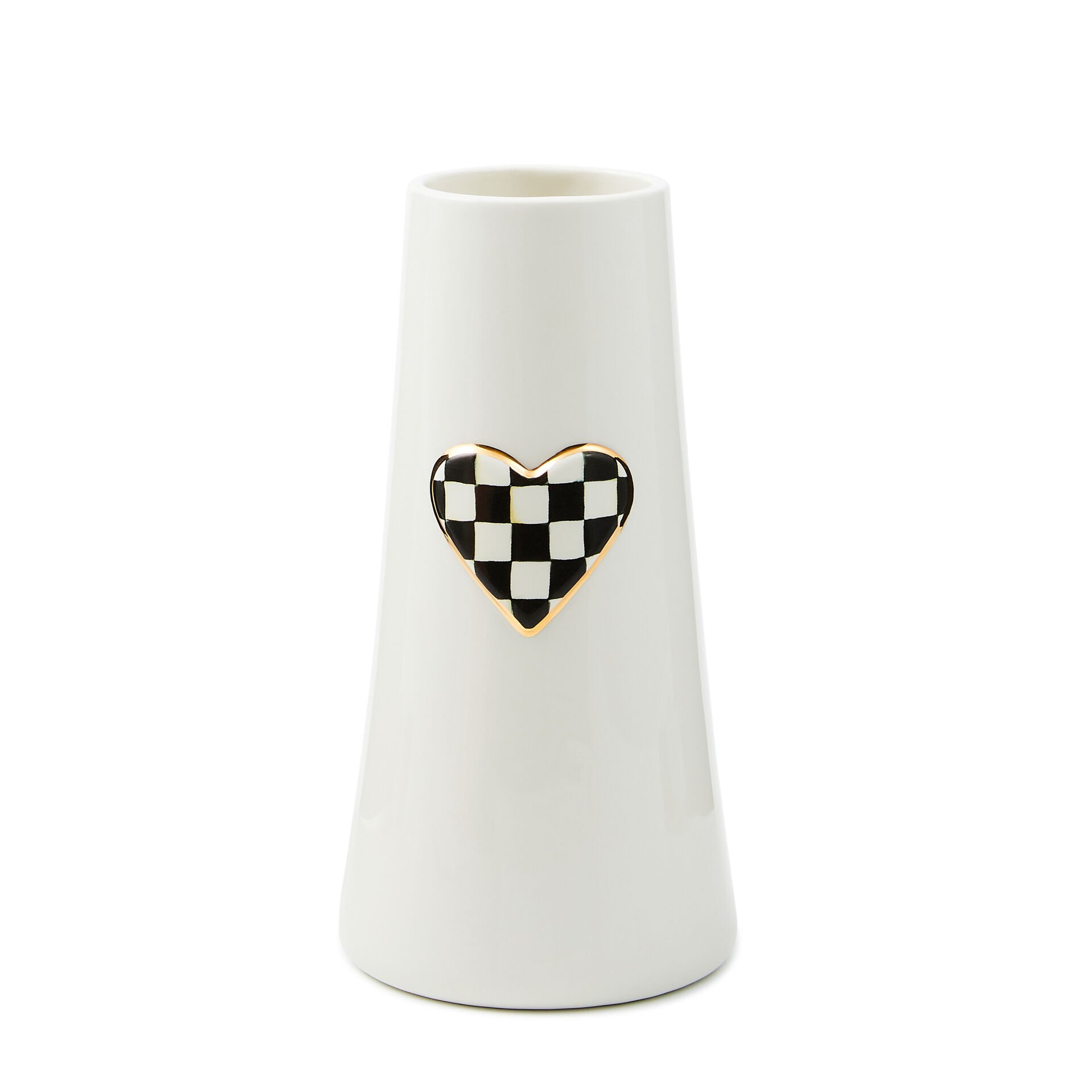 Courtly Check Tall Heart Vase
