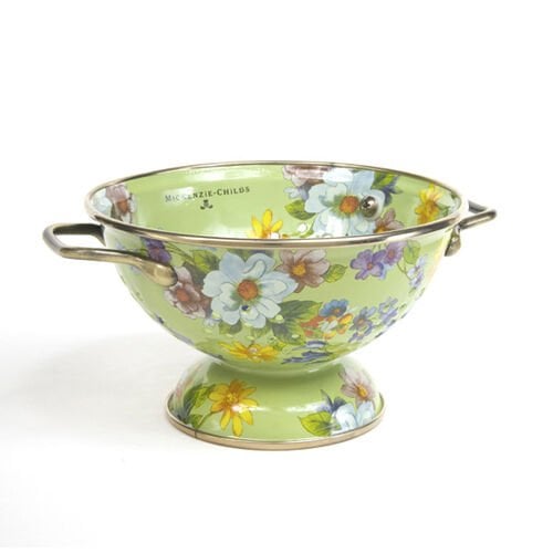 Flower Market Small Colander - Green