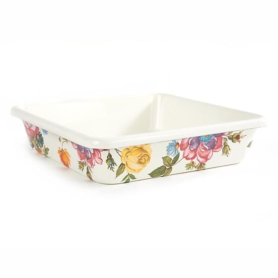 Flower Market Enamel Baking Pan - 8''