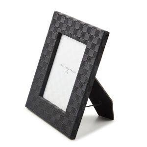 Black Faux Leather 5'' x 7'' Frame
