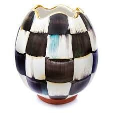 Courtly Check Egg Vase