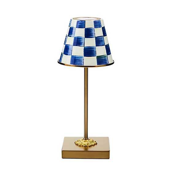Royal Check LED Rechargeable Cafe Table Lamp