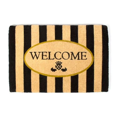 Awning Stripe Welcome Mat