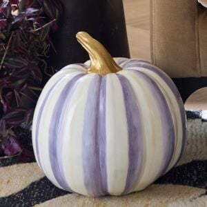 Violet Stripe Medium Pumpkin