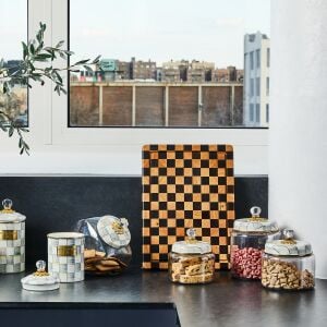 Sterling Check Medium Kitchen Canister