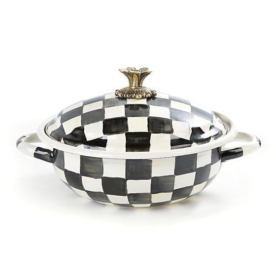 Courtly Check Enamel Casserbole - Medium