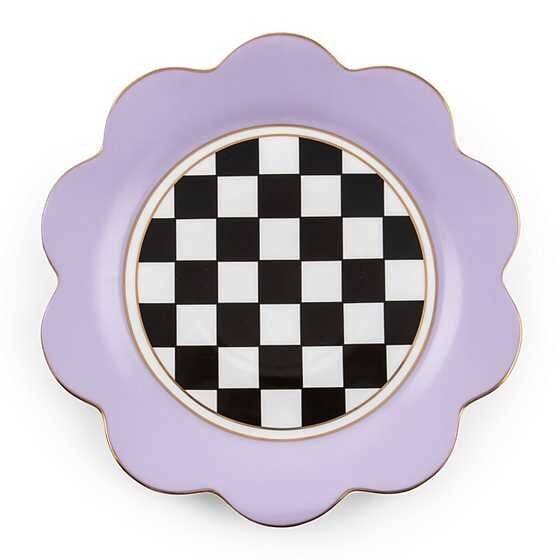 Butterfly Toile Lavender Dinner Plate