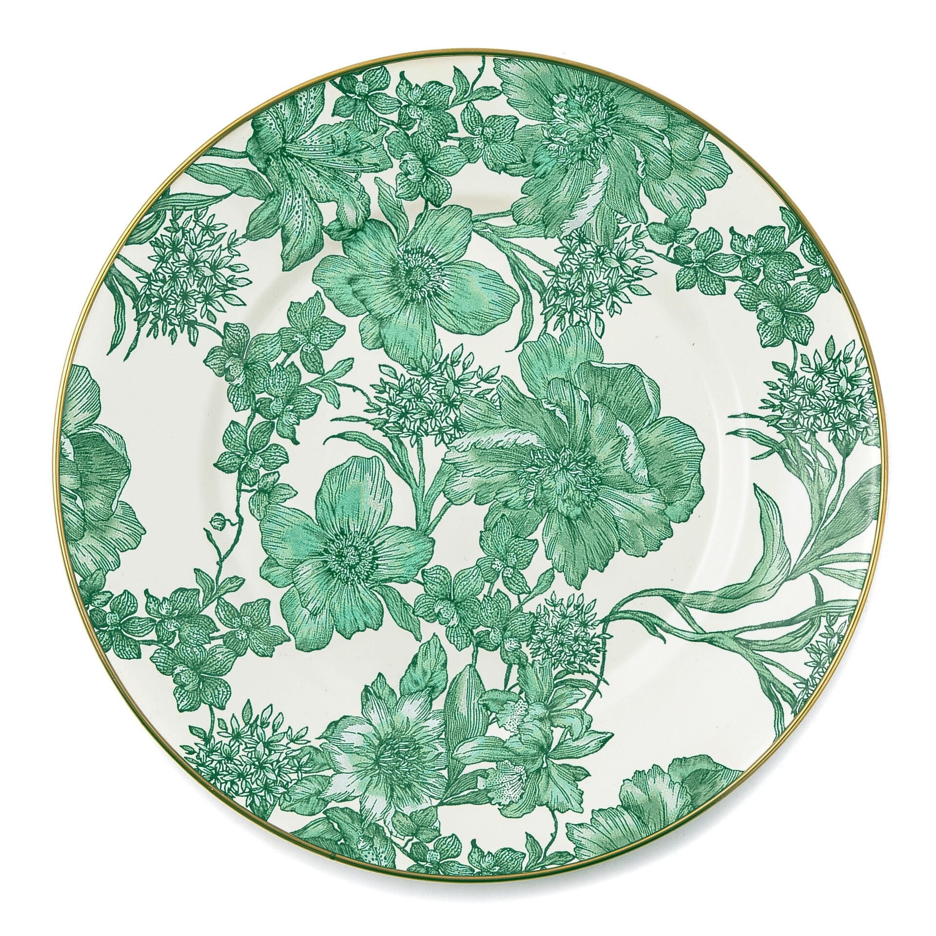 Emerald English Garden Dinner Plate