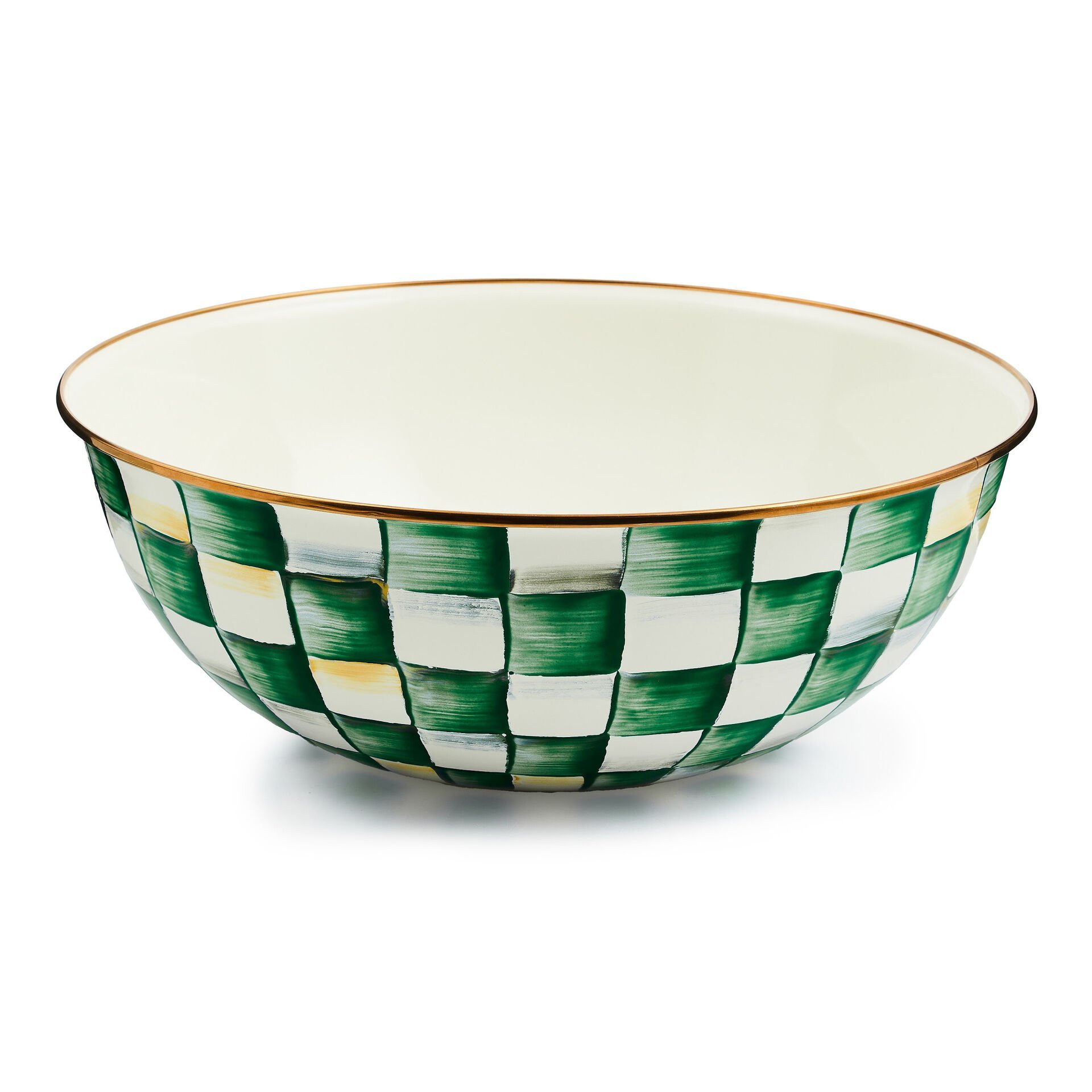 Emerald Check Extra Large Everyday Bowl