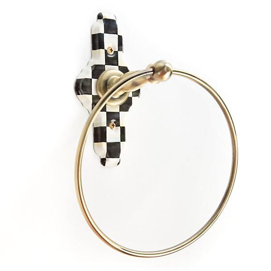 Courtly Check Towel Ring