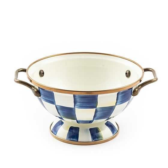 Royal Check Enamel Simply Anything Bowl