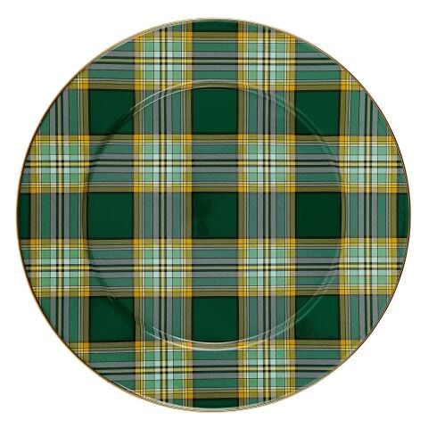 Tartan Green Serving Platter