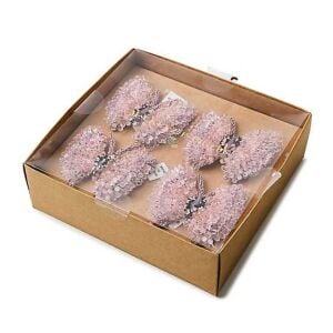 Pink Butterfly Hill Napkin Rings, Set of 4