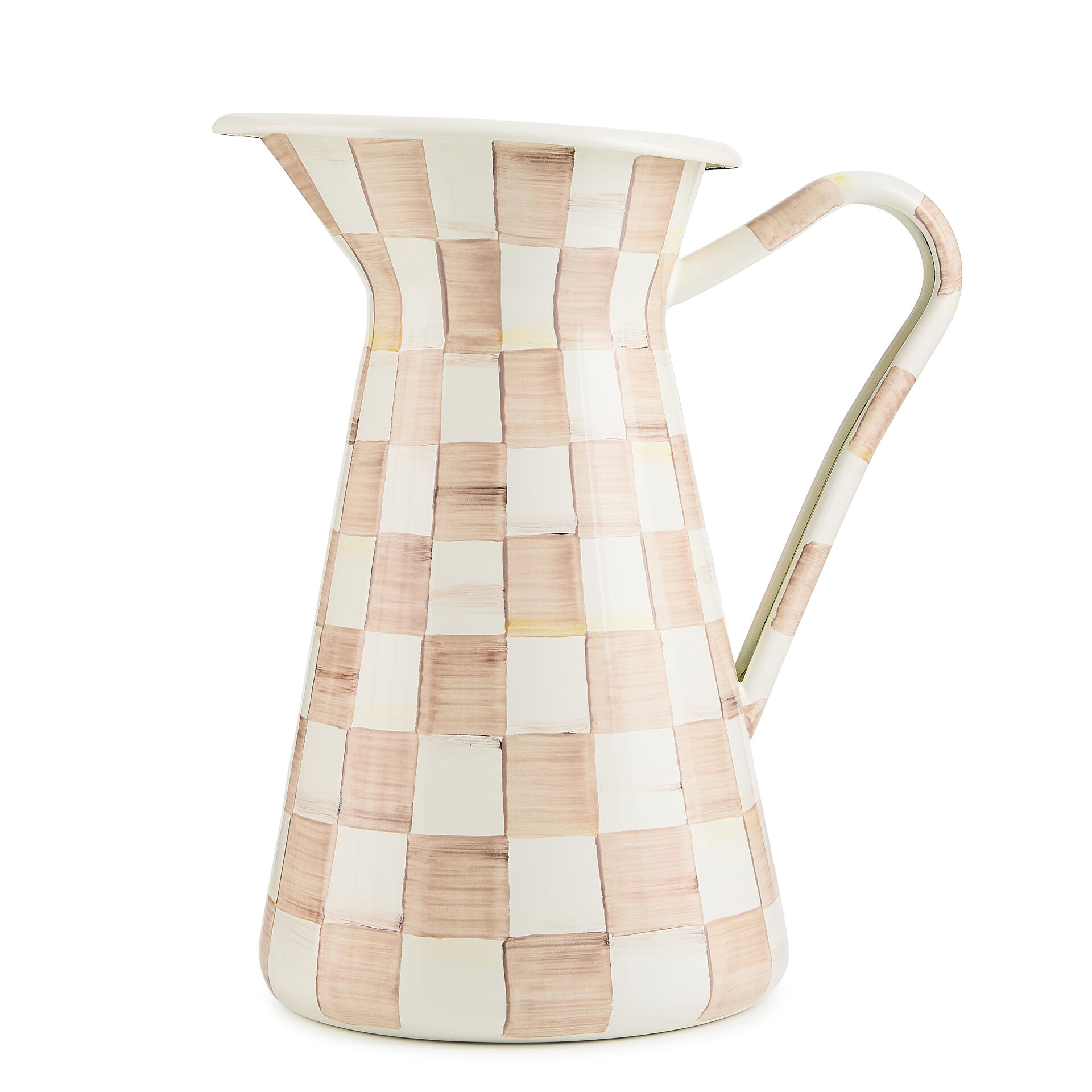 Mocha Check Large Practical Pitcher