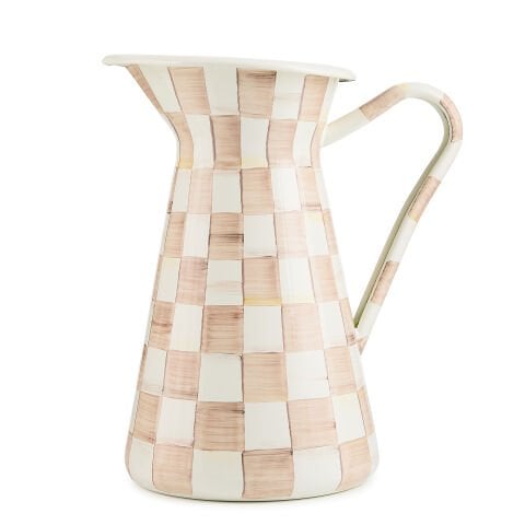 Mocha Check Large Practical Pitcher