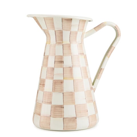 Mocha Check Large Practical Pitcher