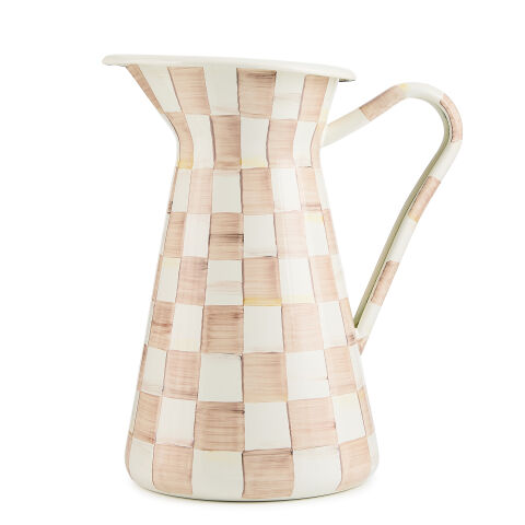 Mocha Check Large Practical Pitcher