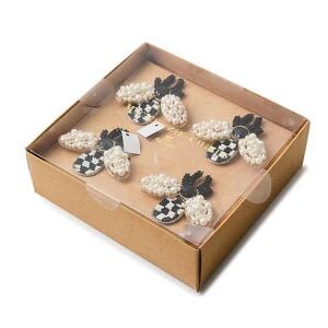 Bee Napkin Rings, Set of 4