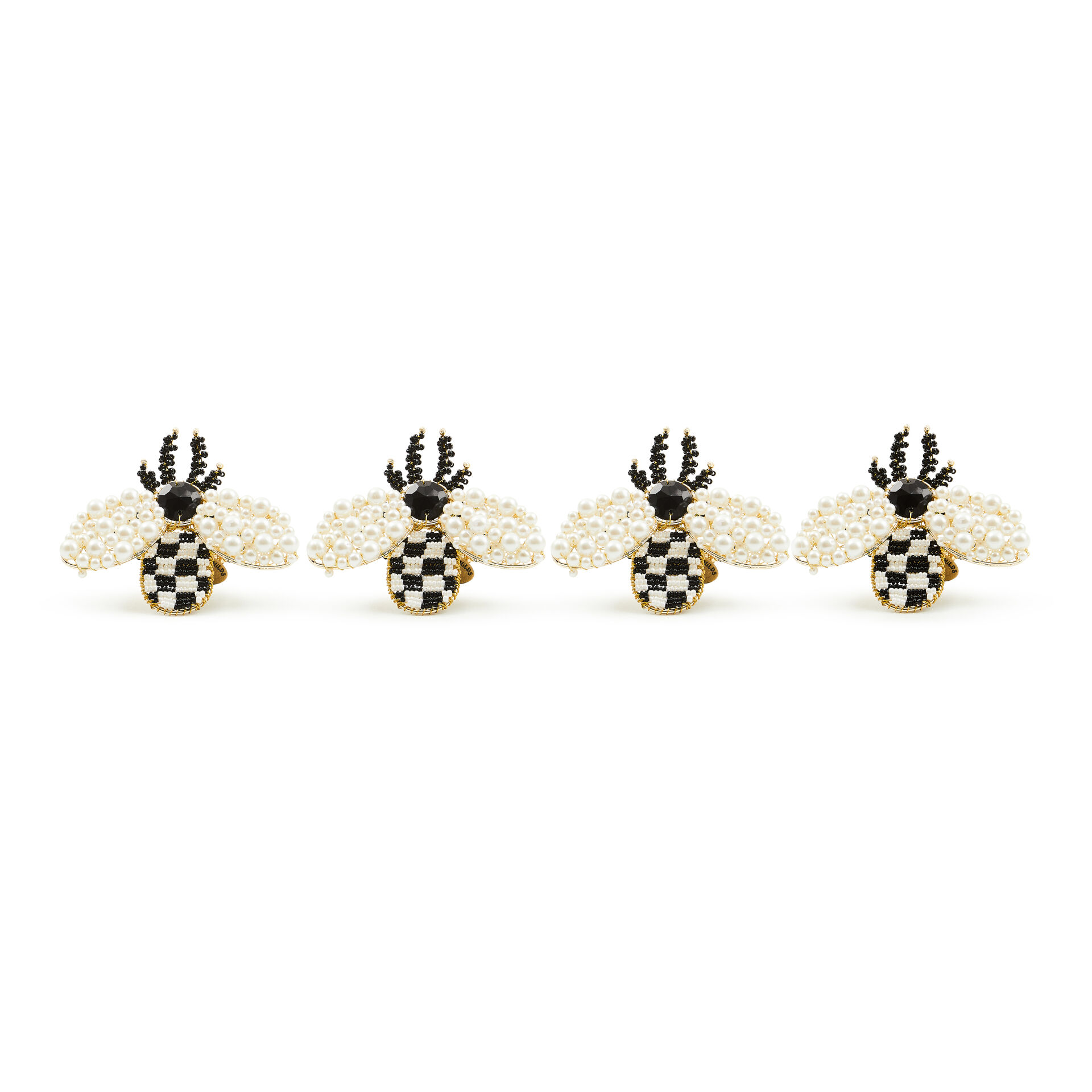 Bee Napkin Rings Set of 4