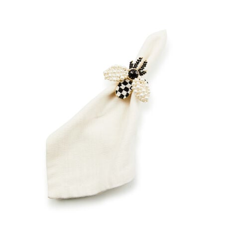 Bee Napkin Rings Set of 4