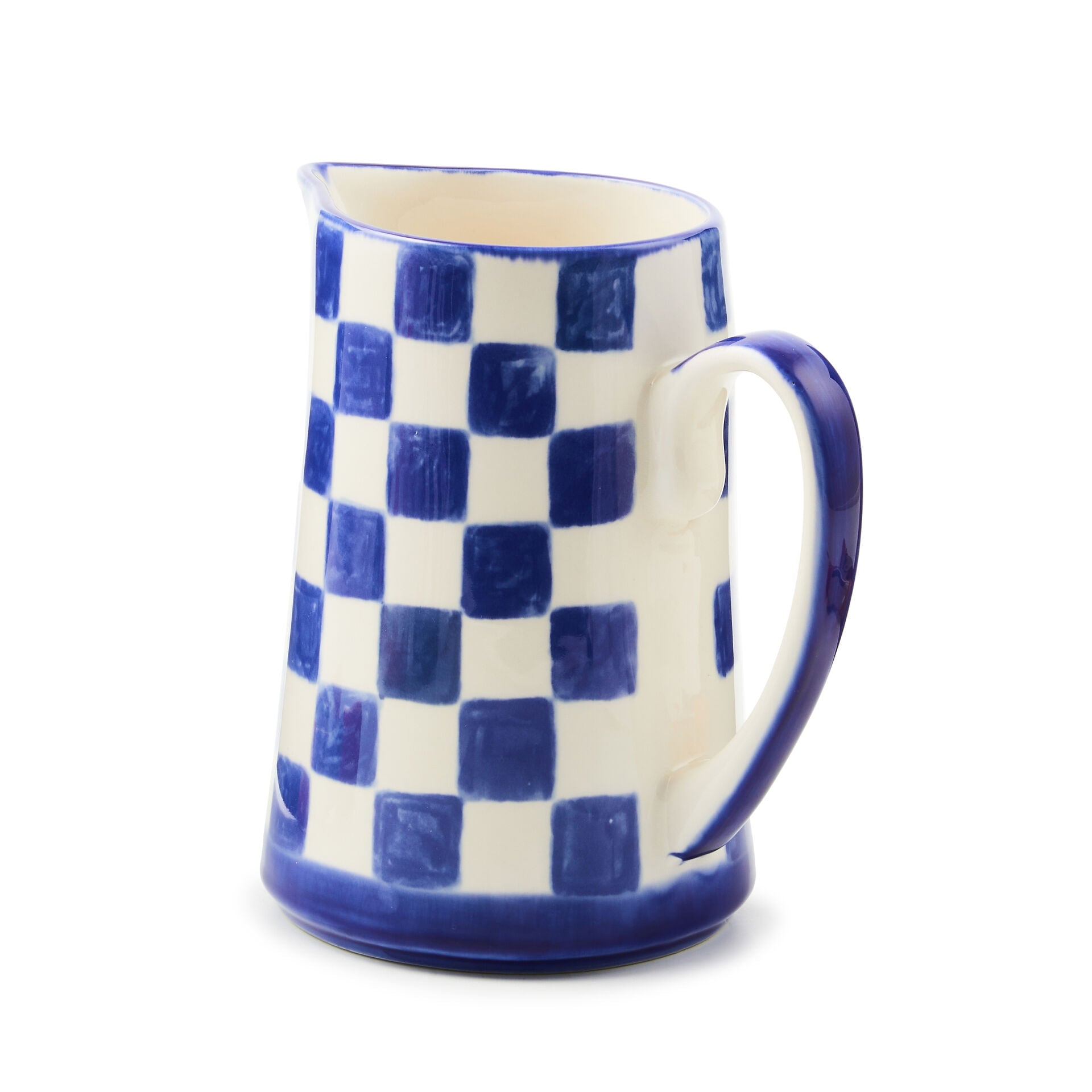 Indigo Check Pitcher