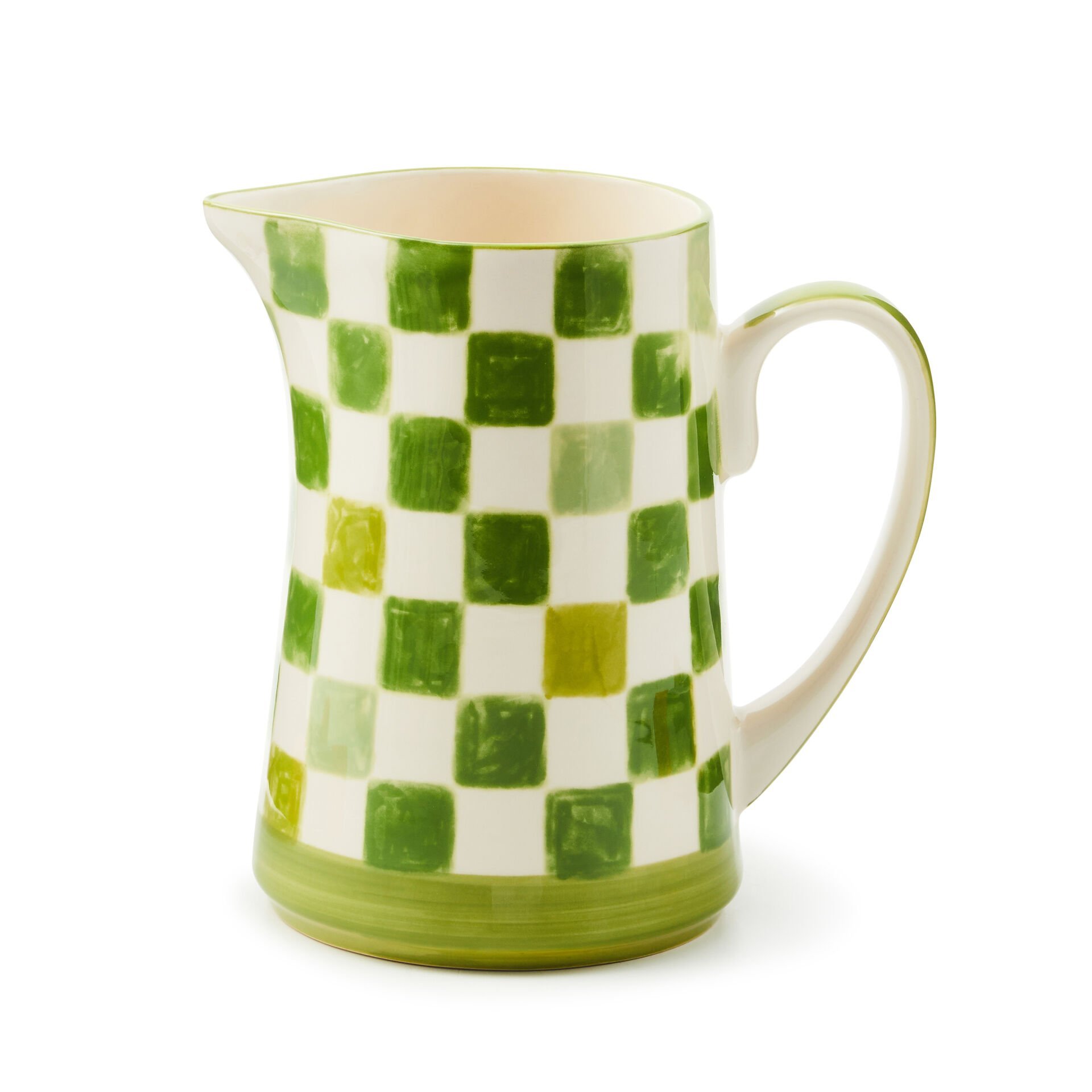 Green Check Pitcher