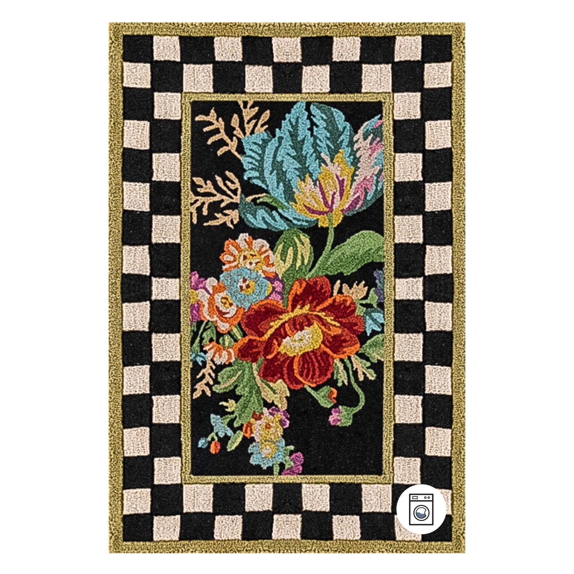 Flower Market 2' x 3' Washable Rug