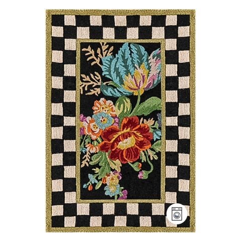 Flower Market 2' x 3' Washable Rug