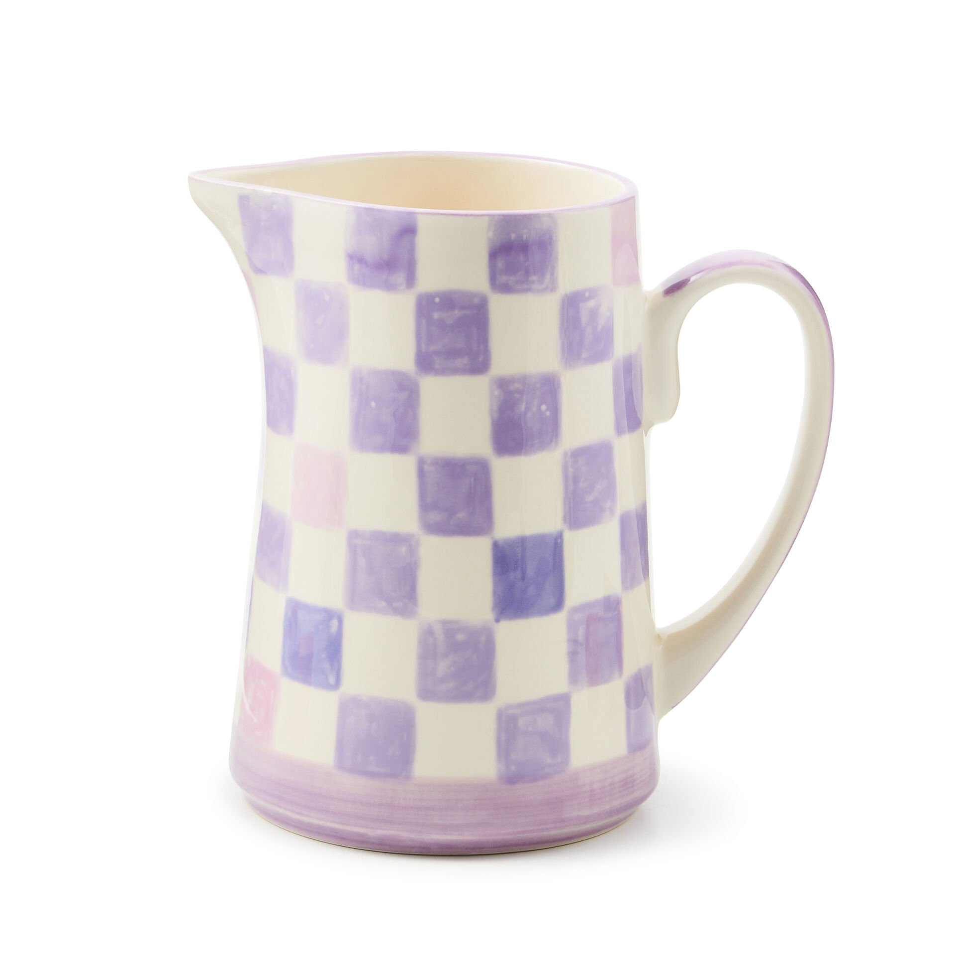 Lilac Check Pitcher