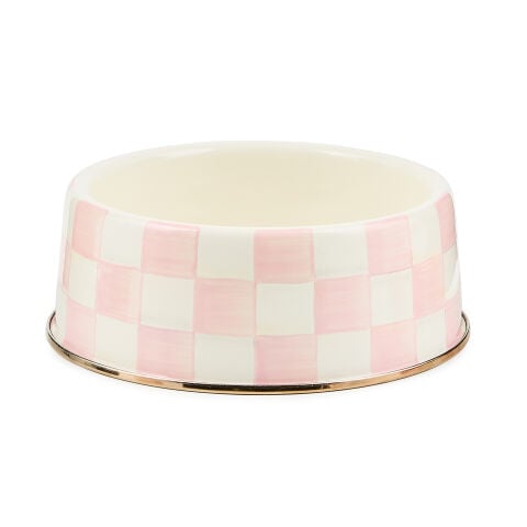 Rosy Check Large Pet Dish