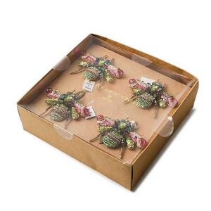 Beetle Napkin Rings, Set of 4