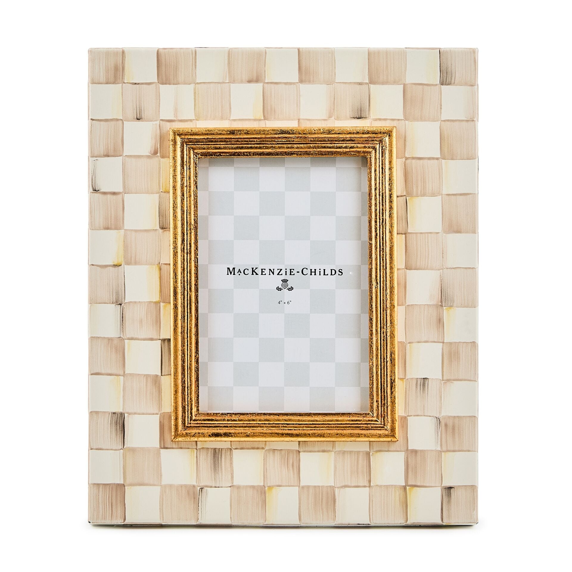 Mocha Check Frame