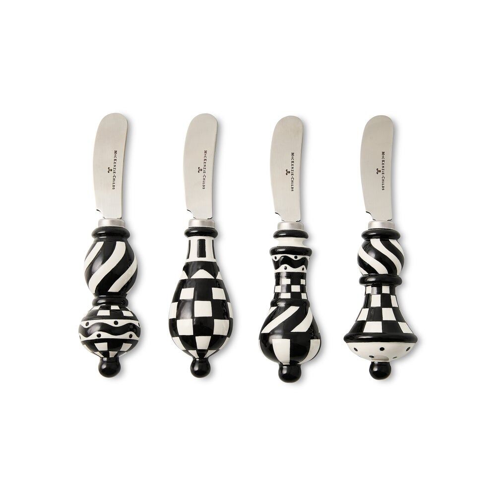 Courtly Check Party Spreaders, Set of 4