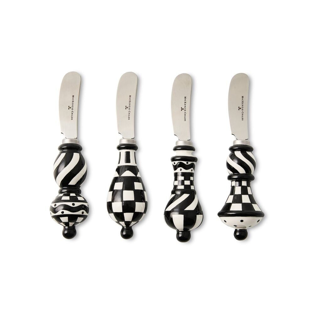 Courtly Check Party Spreaders, Set of 4