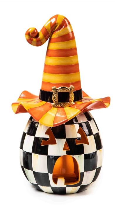 Illuminated Happy Jack Pumpkin - Orange Hat