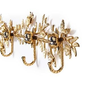 Petal Large Gold Wall Hook Rack