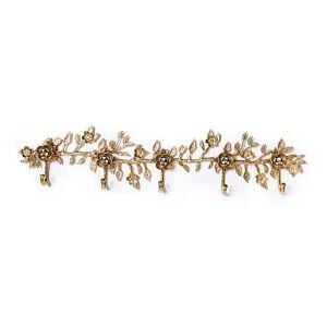 Petal Large Gold Wall Hook Rack