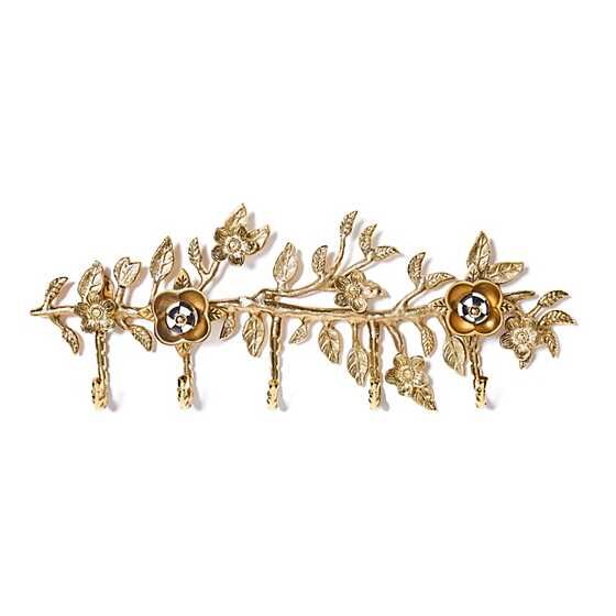 Petal Small Gold Wall Hook Rack