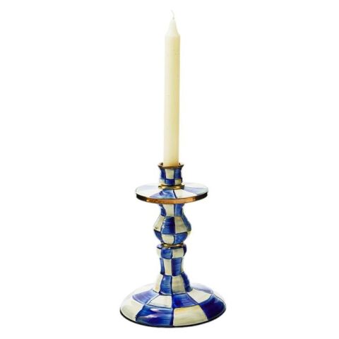 Royal Check Small Candlestick