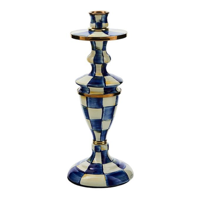 Royal Check Medium Candlestick