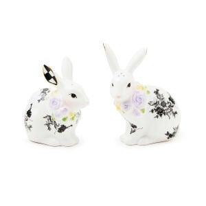 Butterfly Toile Bunny Salt & Pepper Set