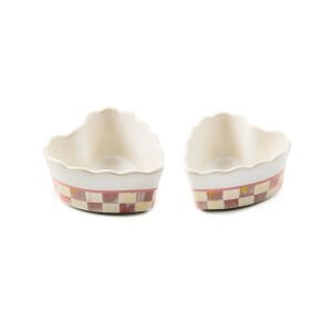 Rosy Check Everyday Heart Ramekins, Set of 2