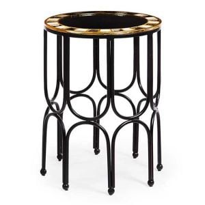 Black Tie Round Accent Table