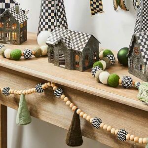 Farmhouse Pom Pom Garland - Set of 2