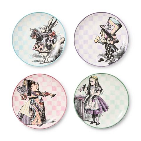 Wonderland Plates Set of 4