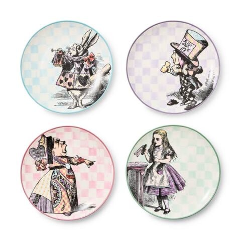 Wonderland Plates Set of 4